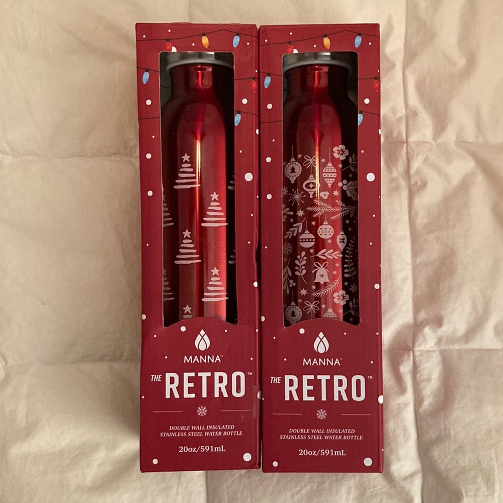 Two Manna water bottles